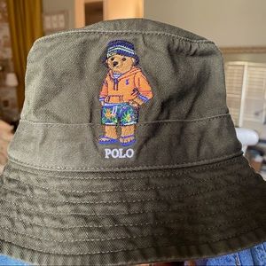 Polo Ralph Lauren Bear Chino Bucket Hat. Size small / medium